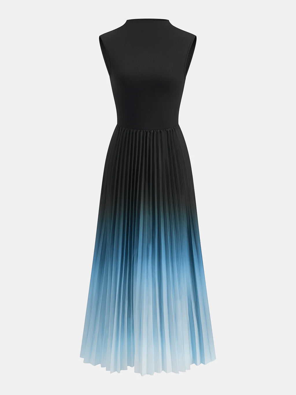 Round Neck Sleeveless Gradient Dress