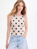 2026 Summer Fashion Polka Dot Sleeveless Short Tank Top for Women