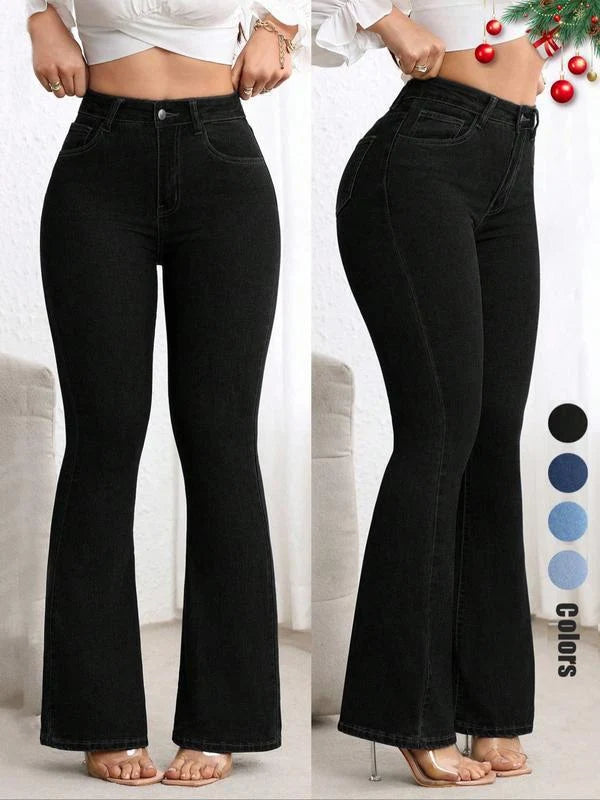 🔥 Curves Sculpting Butt Lifter Bell Bottoms – Casual & Party Stretch Jeans 💃